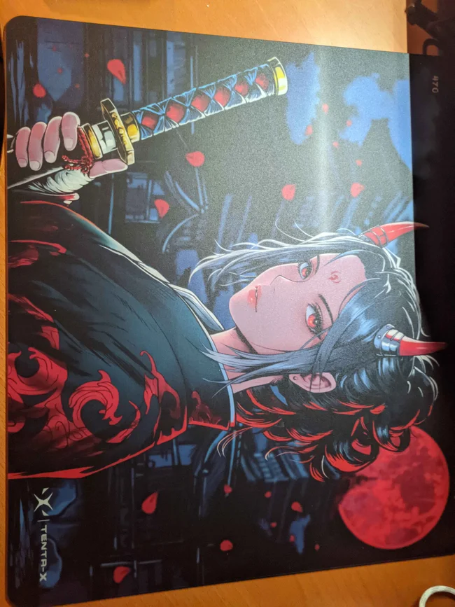 Tenta-X Oni's Oath Glass Mousepad - Limited Edition - MaxGaming.com