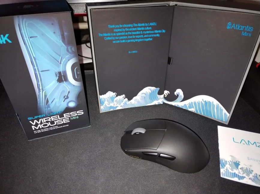 Lamzu Atlantis Mini 4K Wireless Superlight Gaming Mouse - Charcoal