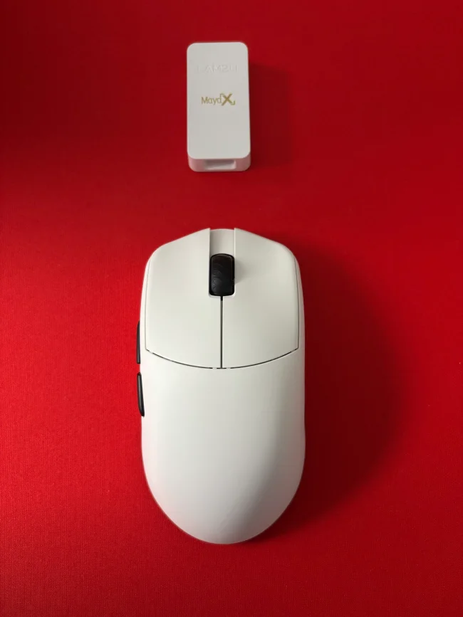 Lamzu MAYA X Wireless Gaming Mouse - White - MaxGaming.com
