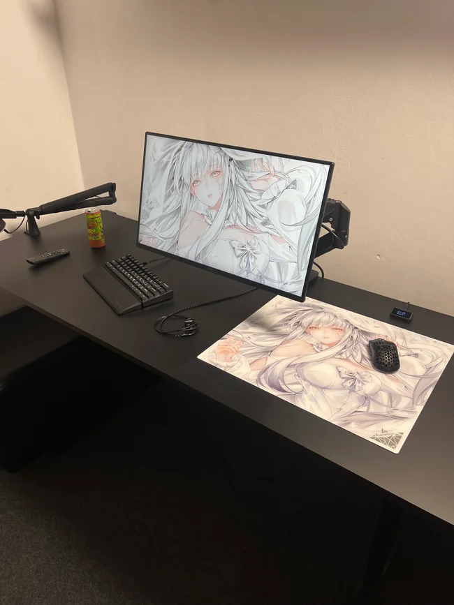 Tekkusai Polarity Series Glass Mousepad - XL - White - MaxGaming.com
