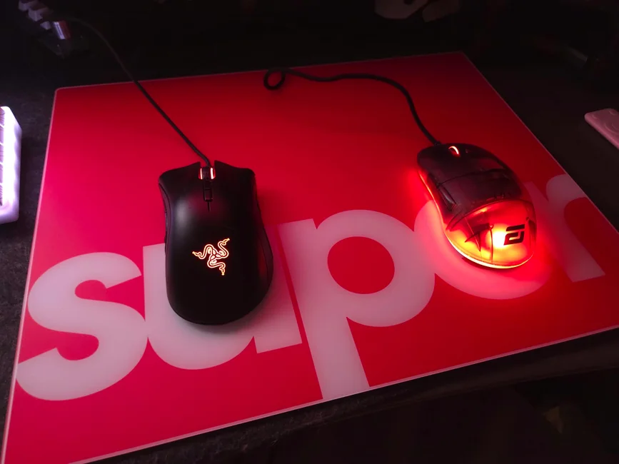 Wraith Evil Edition Cosmic Glass Mousepad - Silicone Feet - us
