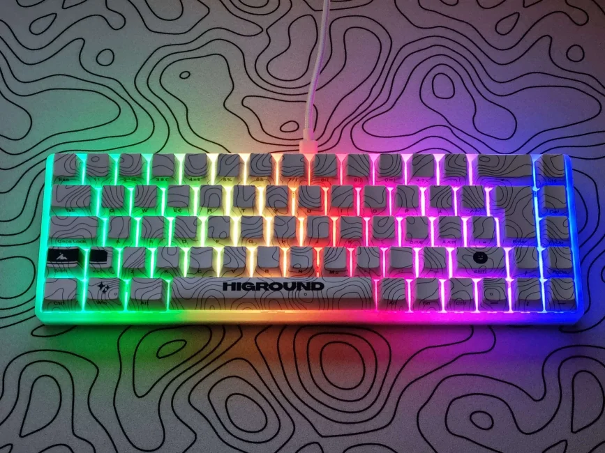 Higround BLACKICE Base 65 Hotswap Gaming Keyboard - ISO UK [White