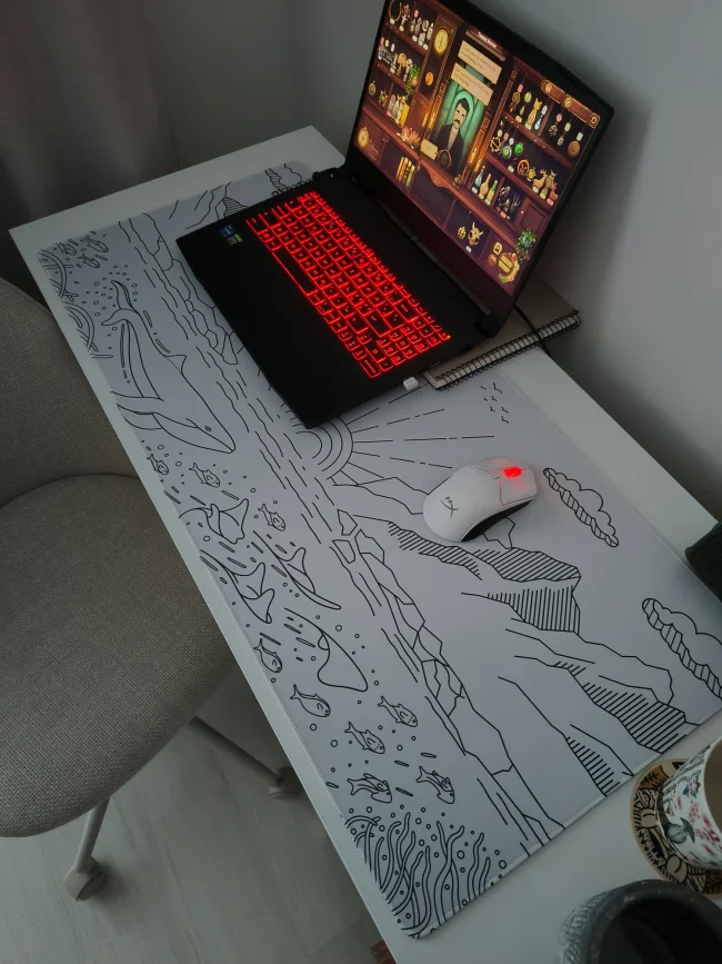 Yuki Aim Oni 2.0 Glass Mousepad Limited - us.MaxGaming.com